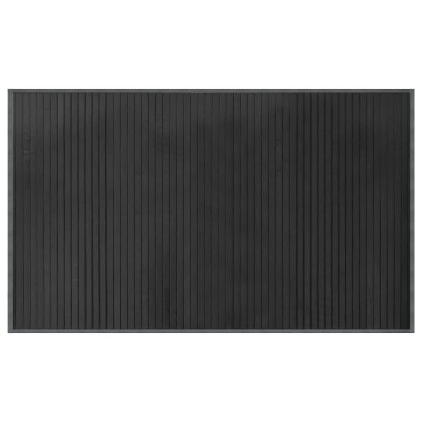 vidaXL Tapis rectangulaire gris 60x100 cm bambou