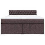 vidaXL Sommier à lattes de lit avec matelas Marron foncé 180x200 cm