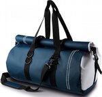 Sac de voyage - mer - moto imperméable - ki0625 - bleu marine et blanc