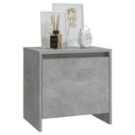 vidaXL Tables de chevet 2 Pièces Gris béton 45x34x44 5 cm Aggloméré