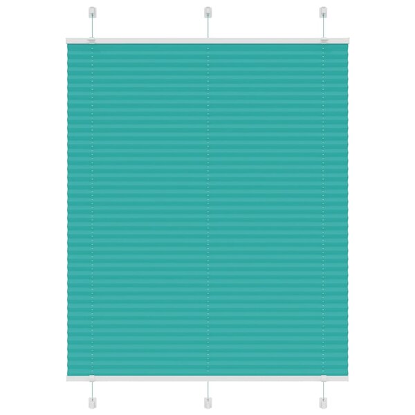 vidaXL Store plissé vert pétrole 105x100cm largeur du tissu 104 4cm