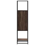 vidaXL Buffet haut chêne marron 35 5x35x139 cm bois d'ingénierie métal