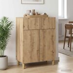 vidaXL Buffet Chêne artisanal 66 x 34 5 x 90 cm Bois d'ingénierie