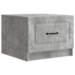 vidaXL Table basse Gris béton 49 x 50 x 37 cm Bois d'ingénierie