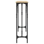vidaXL Table console chêne sonoma 140x23x75 cm bois d'ingénierie