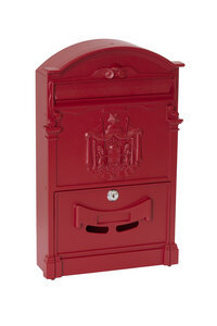 Boîte aux lettres style rétro - classique  Residencia D-2151/R  Aluminium  Rouge