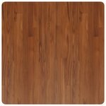 vidaXL Dessus de table carré Marron foncé80x80x1 5cm Bois chêne traité