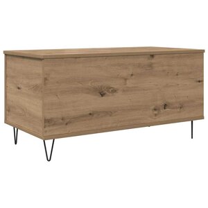 vidaXL Table basse chêne artisanal 90 x 44.5 x 45 cm Bois d'ingénierie