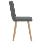 vidaXL Chaises à manger lot de 2 gris foncé tissu