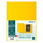 Paquet de 50 chemises 2 rabats ROCK''S 220 - 24x32cm EXACOMPTA