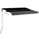 vidaXL Auvent automatique sur pied 350x250 cm Anthracite