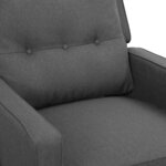 vidaXL Fauteuil inclinable Gris clair Tissu