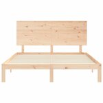 vidaXL Cadre de lit sans matelas bois de pin massif
