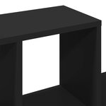 vidaXL Étagère murale noir 100x20x53 cm bois d'ingénierie