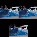 Intex Cascade de piscine LED multicolore 28090