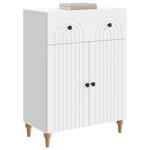 vidaXL Buffet Blanc 66 x 34 5 x 90 cm Bois d'ingénierie