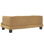 vidaXL Canapé pour enfants marron 80x45x30 cm velours