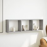 vidaXL Armoire murale 100x16x30 cm sonoma gris bois d'ingénierie