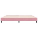 vidaXL Sommier à lattes de lit sans matelas rose 180x220 cm velours