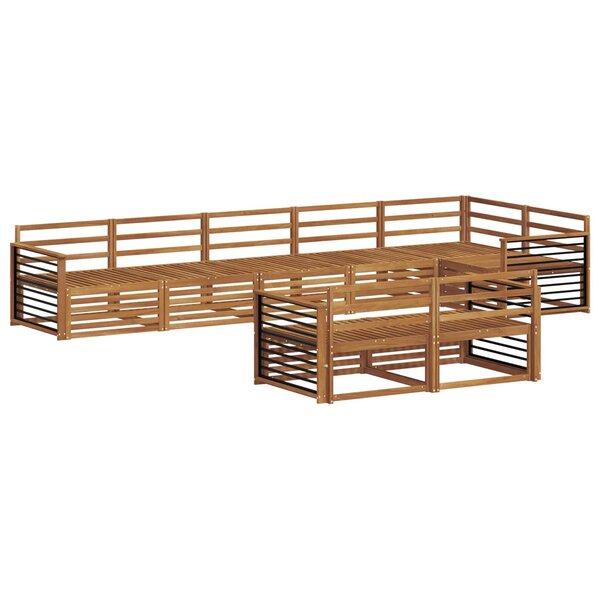 vidaXL Ensemble de canapés d'extérieur 8 pc Naturel