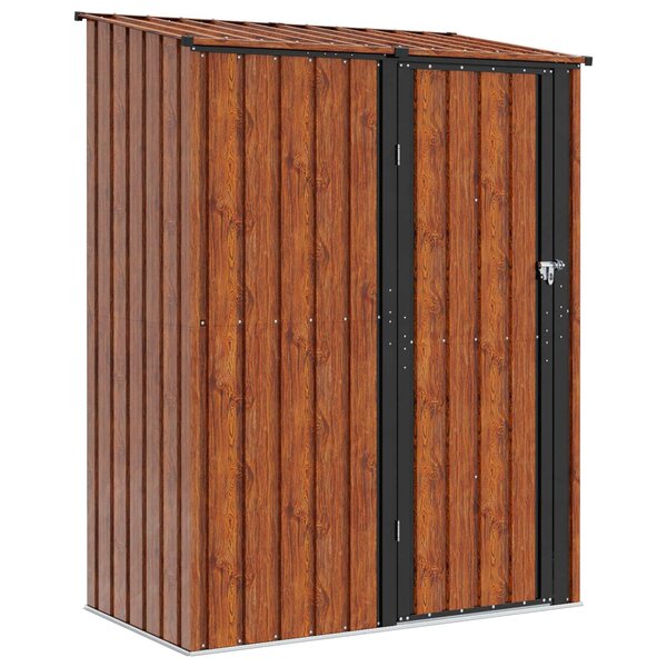 vidaXL Cabanons de jardin Marron 153 5 x 86 x 200 cm Métал