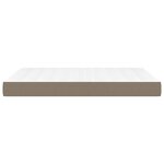 vidaXL Matelas de lit à ressorts ensachés fermeté moyenne Taupe 140x200x20 cm Tissu