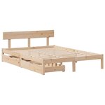 vidaXL Cadre de lit sans matelas 140x190 cm bois de pin massif