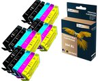 Qualitoner - 20 cartouche compatible pour hp 364xl 364 xl noir (x4) + cyan (x4) + magenta (x4) + jaune (x4) + photo noir (x4) ()