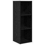 vidaXL Meuble TV mural 4 Pièces Chêne noir 37 x 37 x 107 5 cm