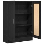 vidaXL Bibliothèque Chêne noir 82 5 x 30 5 x 115 cm Bois d'ingénierie