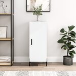 vidaXL Buffet blanc 34 5x34x90 cm bois d'ingénierie