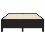 vidaXL Cadre de lit noir 120x190 cm tissu