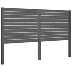 vidaXL Tête de lit Gris 126x4x100 cm Bois massif de pin