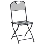 vidaXL Ensemble de salle à manger pour jardin 9 Pièces Anthracite