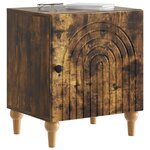 vidaXL Cabinet de chevet Chêne fumé 43 x 34 5 x 50 cm