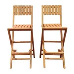 Tabourets de bar pliables - Lot de 2 - Bruno