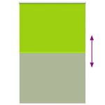 vidaXL Store enrouleur occultant largeur du tissu 161 6 cm polyester