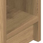 vidaXL Table de chevet avec tiroir chêne artisanal 20x36x60 cm