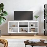 vidaXL Meuble TV blanc 103 5x30x50 cm bois d'ingénierie