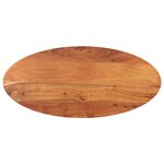 vidaXL Dessus de table 140x50x3 8 cm ovale bois massif d'acacia