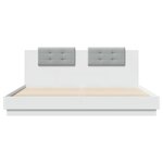 vidaXL Cadre de lit sans matelas blanc 160x200 cm