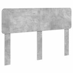 vidaXL Cadre de lit avec tête de lit Béton 160 x 200 cm Pin massif