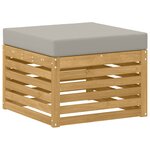 vidaXL Ensemble de canapés d'extérieur 5 pc Blanc et gris clair