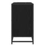 vidaXL Meuble de Lavabo de Salle de Bain Chêne noir 65 x 33 x 60 cm