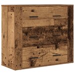 vidaXL Buffet vieux bois 80x33x70 cm bois d'ingénierie
