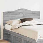 vidaXL Tête de lit Gris Sonoma 140 cm Bois d'ingénierie