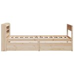 vidaXL Cadre de lit sans matelas 75x190 cm bois de pin massif
