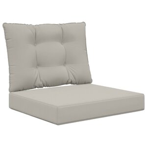 vidaXL Coussin de canapé d'extérieur Polyester Gris 60 x 50 5 cm
