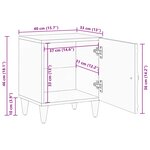 vidaXL Cabinet de chevet Marron 40 x 33 5 x 46 cm