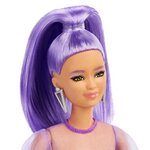 Barbie fashionista robe violette - poupée
